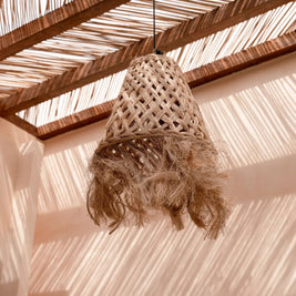The Abaca Jelly Fish Pendant - Natural - M