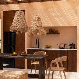 The Abaca Jelly Fish Pendant - Natural - S