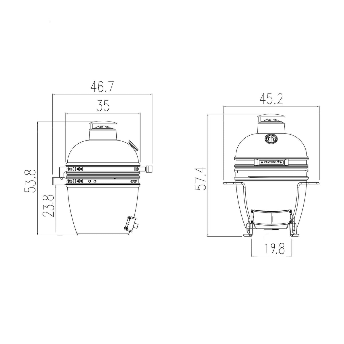 11-inch Mini Kamado Barbecue